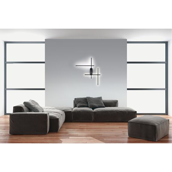 LED Аплик ZAMBELIS 1946 WALL LAMP BLACK 36W 3000K | Osvetlenieto.bg