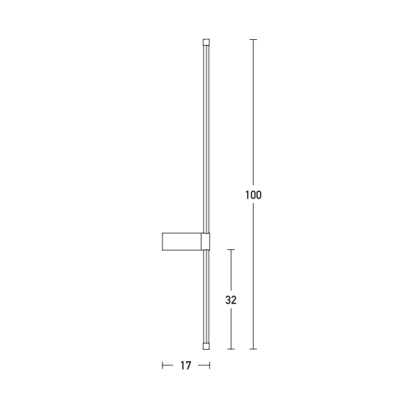 LED Аплик ZAMBELIS 20116 WALL LAM ALUMINIUM BLACK COLOR 20W 3000K | Osvetlenieto.bg
