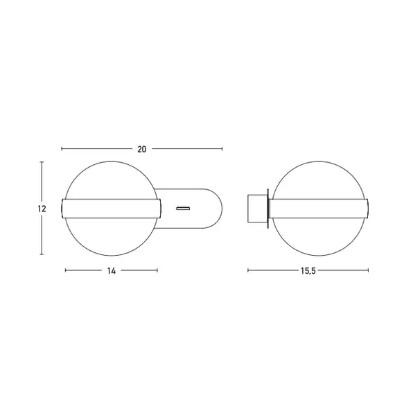 LED Аплик ZAMBELIS 20167 WALL LAMP PLASTIC & METAL WHITE 6W 3000K | Osvetlenieto.bg
