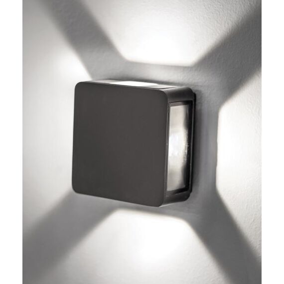 LED Фасаден аплик ZAMBELIS E197 OUTDOOR SCONCE GRAPHITE 4.2W 3000K | Osvetlenieto.bg LED Фасаден аплик ZAMBELIS E197 OUTDOOR SCONCE GRAPHITE 4.2W 3000K | Osvetlenieto.bg