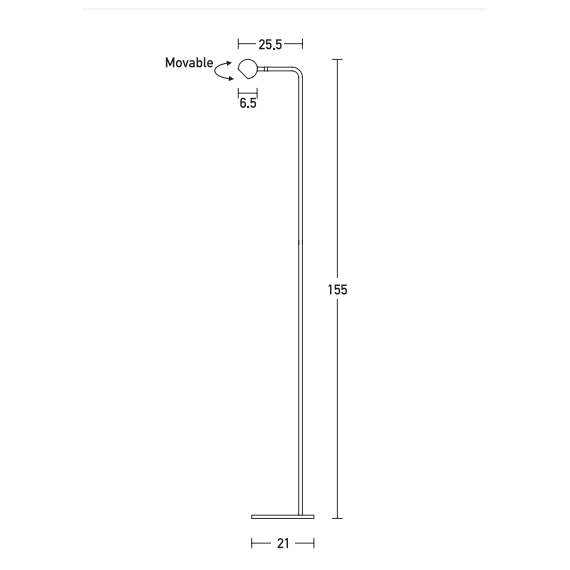 LED Лампион ZAMBELIS 20109 FLOOR LAMP ALUMINIUM &METAL SANDY BLACK 5W 3000K | Osvetlenieto.bg
