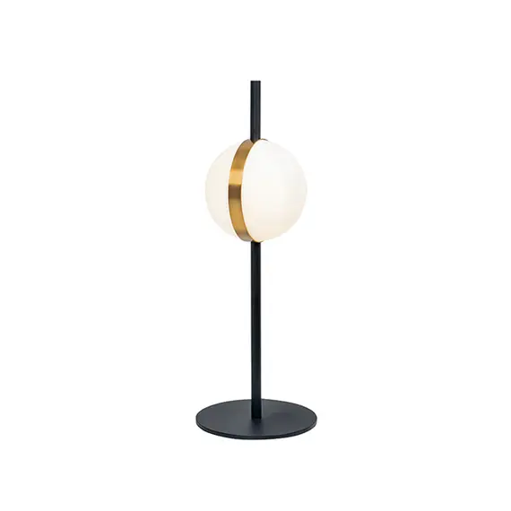 LED Настолна лампа ZAMBELIS 2004 TABLE LIGHT ALUMINIUM-METAL-ACRYLIC BLACK&GOLD 8W 3000K | Osvetlenieto.bg