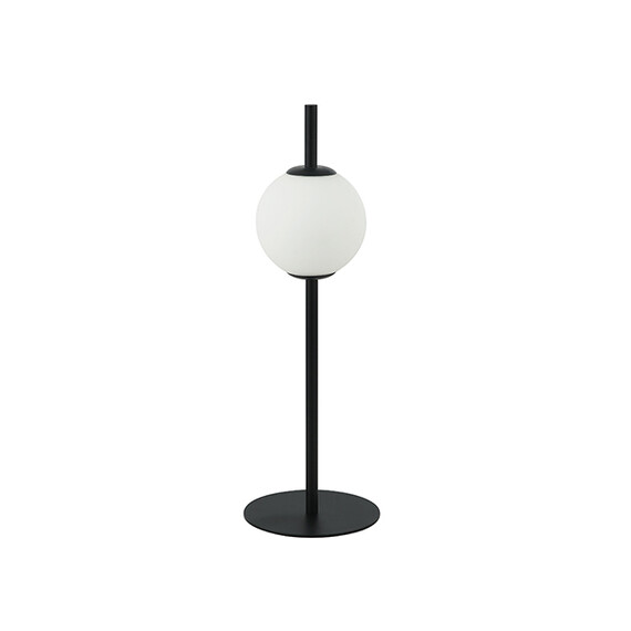 LED Настолна лампа ZAMBELIS 20134 TABLE LIGHT GLASS &METAL WHITE-BLACK 6W 3000K | Osvetlenieto.bg