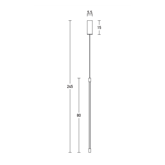 LED Пендел ZAMBELIS 20121 PENDANT LAMP ALUMINIUM BLACK 12W 3000K | Osvetlenieto.bg