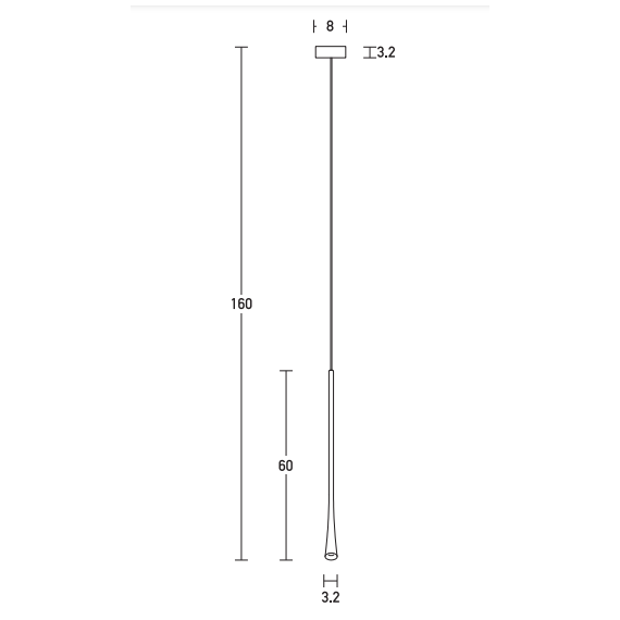 LED Пендел ZAMBELIS 20142 PENDANT LIGHT ALUMINIUM BLACK 7W 3000K | Osvetlenieto.bg