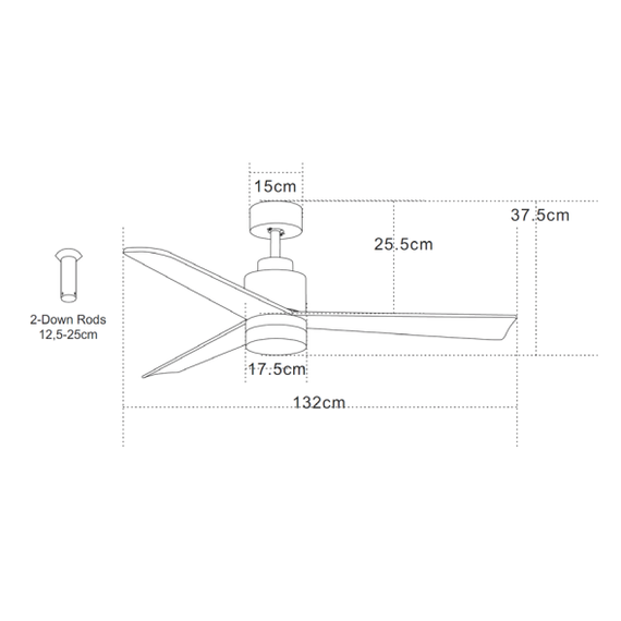 LED Плафон ZAMBELIS 19135 PENDANT FAN BLACK CHERRY BLADES 15W 3000K-6000K | Osvetlenieto.bg LED Плафон ZAMBELIS 19135 PENDANT FAN BLACK CHERRY BLADES 15W 3000K-6000K | Osvetlenieto.bg