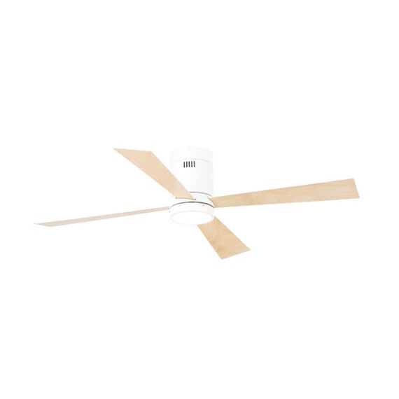 LED Плафон ZAMBELIS 19137 CEILING FAN WHITE MAT MAPLE WOOD-WHITE 15W 3000K-6000K | Osvetlenieto.bg