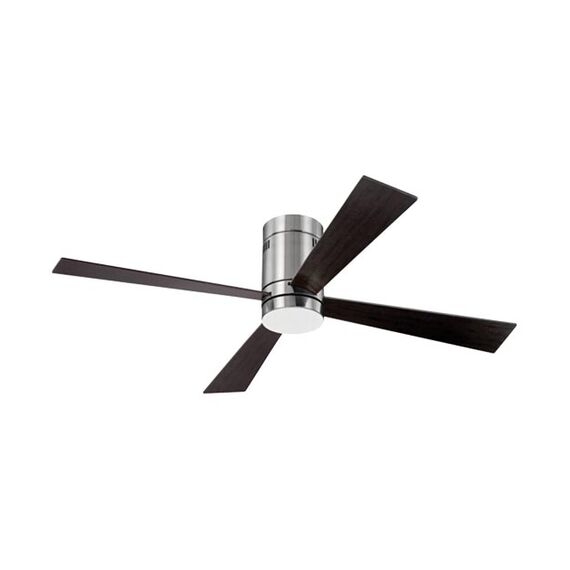 LED Плафон ZAMBELIS 19138 CEILING FAN CHROME MAT BROWN WOOD 15W 3000K-6000K | Osvetlenieto.bg