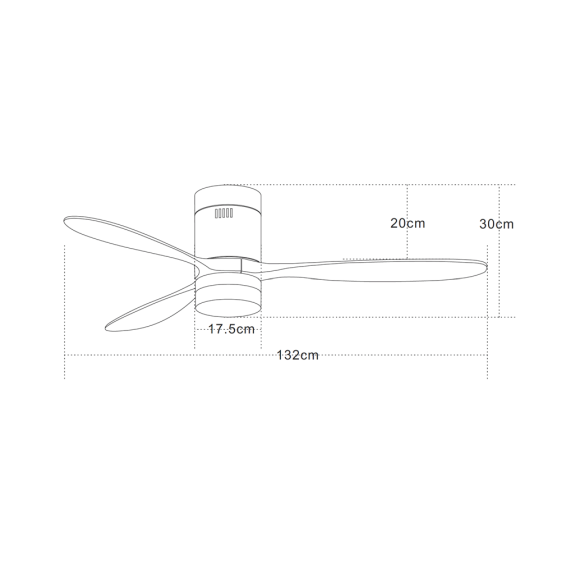 LED Плафон ZAMBELIS 19144 CEILING FAN BLACK CHERRY BLADES 15W 3000K-6000K | Osvetlenieto.bg