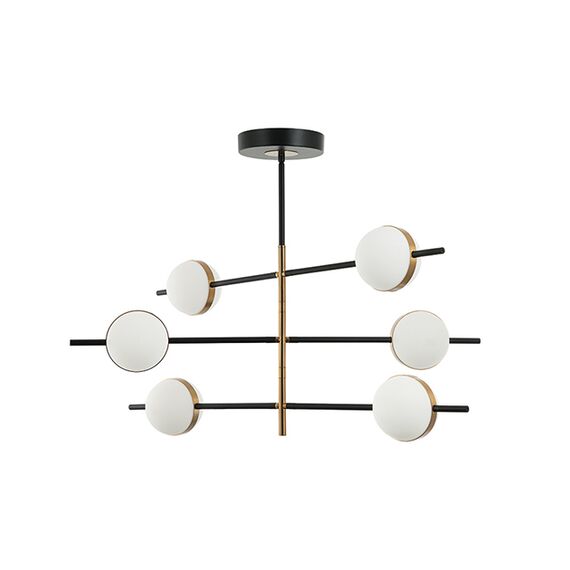 LED Плафон ZAMBELIS 2002 CEILING LIGHT ALUMINIUM-METAL-ACRYLIC GOLD&BLACK 45W 3000K | Osvetlenieto.bg