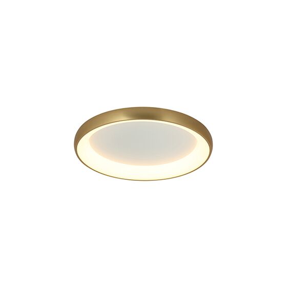 LED Плафон ZAMBELIS 2042 CEILING LIGHT ALUMINIUM & ACRYLIC BRUSHED GOLD MATT 30W 3000K | Osvetlenieto.bg
