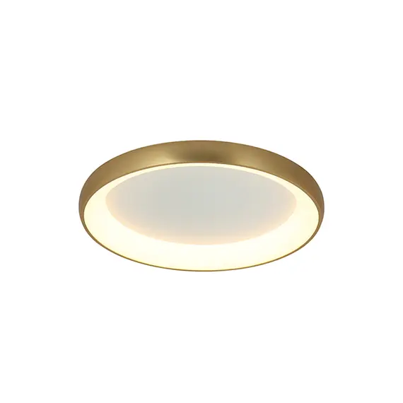 LED Плафон ZAMBELIS 2050 CEILING LIGHT ALUMINUM & ACRYLIC BRUSHED GOLD MATT 50W 3000K | Osvetlenieto.bg