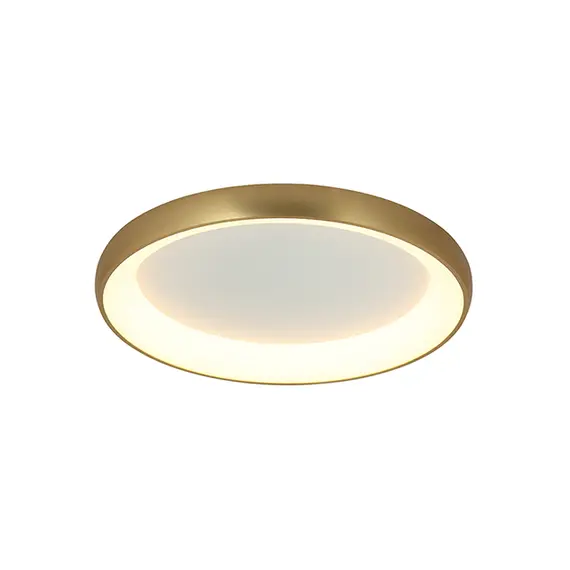 LED Плафон ZAMBELIS 2058 CEILING LIGHT ALUMINIUM & ACRYLIC BRUSHED GOLD MATT 60W 3000K | Osvetlenieto.bg