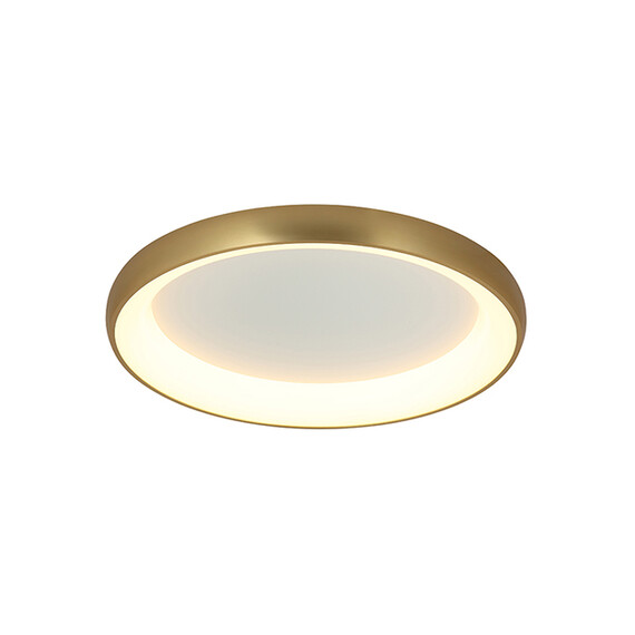 LED Плафон ZAMBELIS 2058 CEILING LIGHT ALUMINIUM & ACRYLIC BRUSHED GOLD MATT 60W 3000K | Osvetlenieto.bg