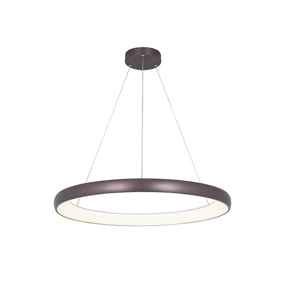 LED Плафон ZAMBELIS 2063 PENDANT LIGHT ALUMINUM & ACRYLIC COFFEE 60W 3000K | Osvetlenieto.bg