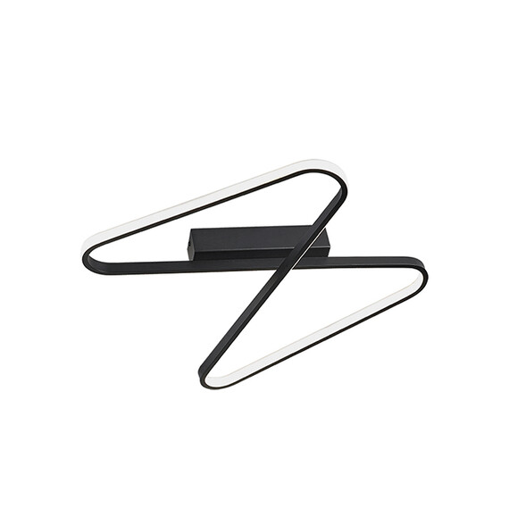 LED Плафон ZAMBELIS 2064 CEILING LIGHT ALUMINUM&SILICON SANDY BLACK 38W 3000K | Osvetlenieto.bg