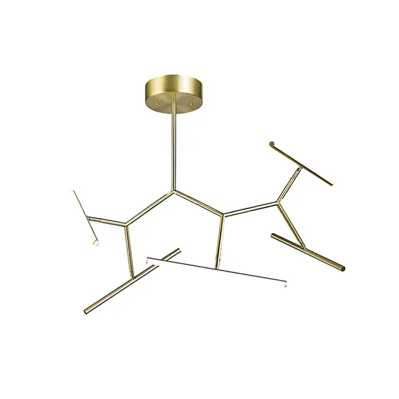 LED Плафон ZAMBELIS Dimmable Triac 2071 CEILING LIGHT ALUMINUM & SILICON GOLD MATT 49W 3000K | Osvetlenieto.bg