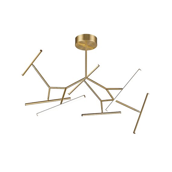 LED Плафон ZAMBELIS Dimmable Triac 2073 CEILING LIGHT ALUMINUM & SILICON GOLD MATT 68W 3000K | Osvetlenieto.bg