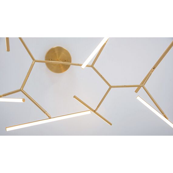 LED Плафон ZAMBELIS Dimmable Triac 2073 CEILING LIGHT ALUMINUM & SILICON GOLD MATT 68W 3000K | Osvetlenieto.bg