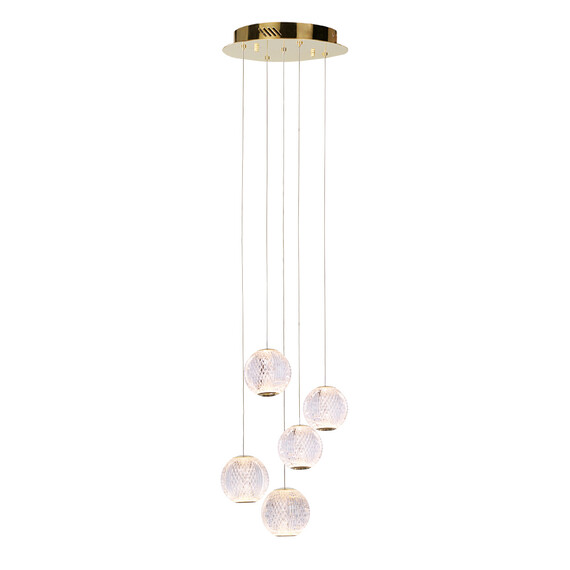 LED Полилей Rosario PND-12220121-5A-GD Italux 21W 3000K | Osvetlenieto.bg