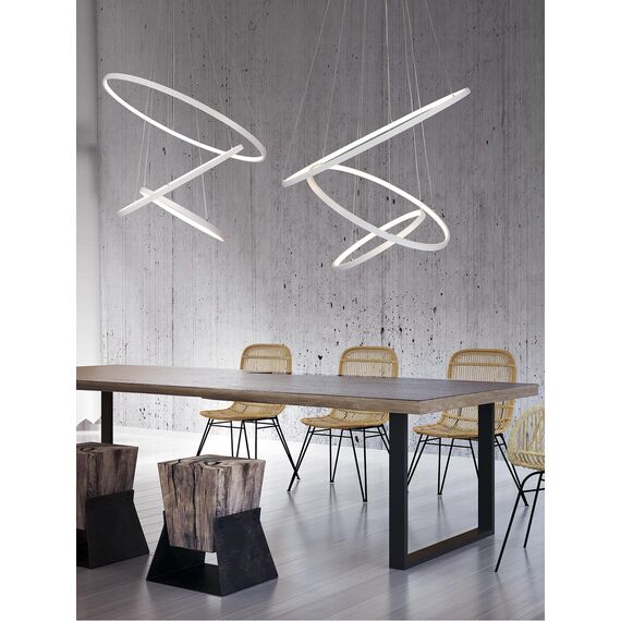 LED Полилей ZAMBELIS 180030 PENDANT LIGHT WHITE 135W 3000K | Osvetlenieto.bg