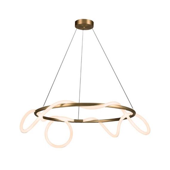 LED Полилей ZAMBELIS 19261 PENDANT LIGHT GOLD MAT 60W 3000К | Osvetlenieto.bg