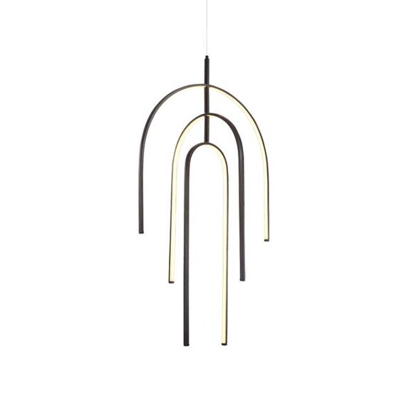 LED Полилей ZAMBELIS 1932 PENDANT LIGHT BLACK 80W 3000K | Osvetlenieto.bg