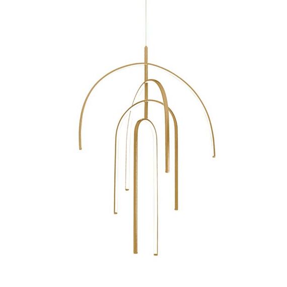 LED Полилей ZAMBELIS 1933 PENDANT LIGHT GOLD 96W 3000K | Osvetlenieto.bg
