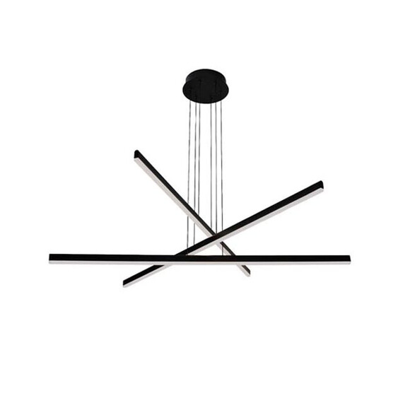 LED Полилей ZAMBELIS 1947 PENDANT LIGHT BLACK 48W 3000K | Osvetlenieto.bg