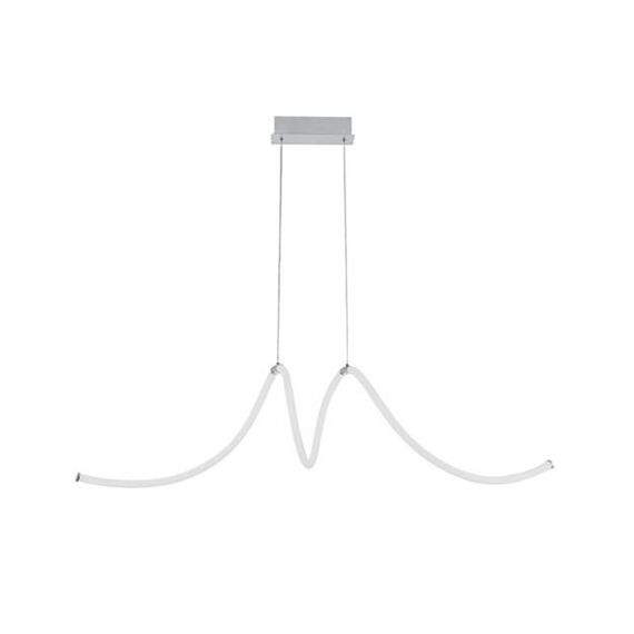 LED Полилей ZAMBELIS 1954 PENDANT LIGHT WHITE CHROME 55W 3000K | Osvetlenieto.bg