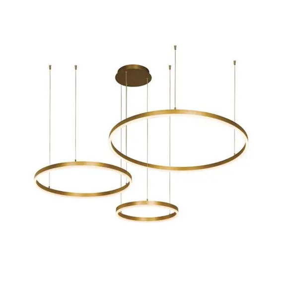 LED Полилей ZAMBELIS 1956-D PENDANT LIGHT BRUSHED GOLD DIMMABLE 136W 3000K | Osvetlenieto.bg
