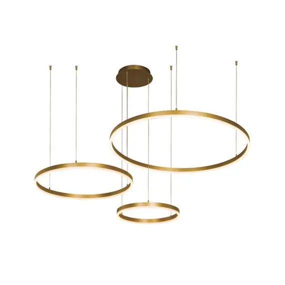 LED Полилей ZAMBELIS 1956 PENDANT LIGHT BRUSHED GOLD 136W 3000K | Osvetlenieto.bg