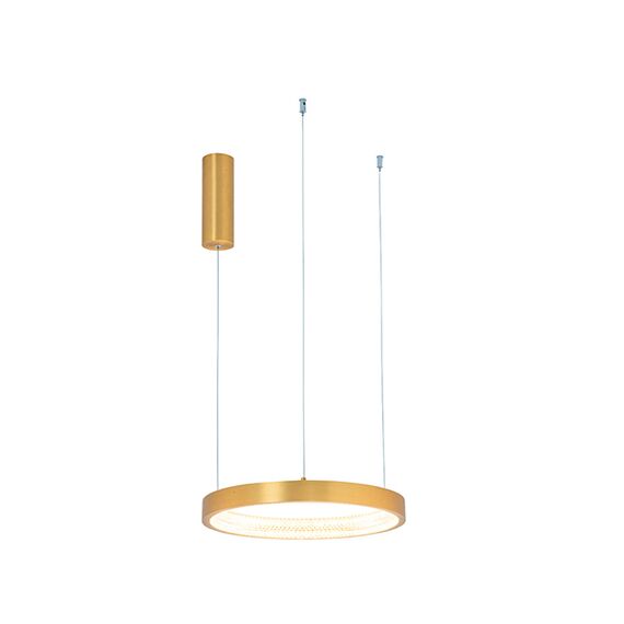 LED Полилей ZAMBELIS 2005 PENDANT LIGHT ALUMINIUM-ACRYLIC BRUSHED  GOLD MATT 25W 3000K | Osvetlenieto.bg