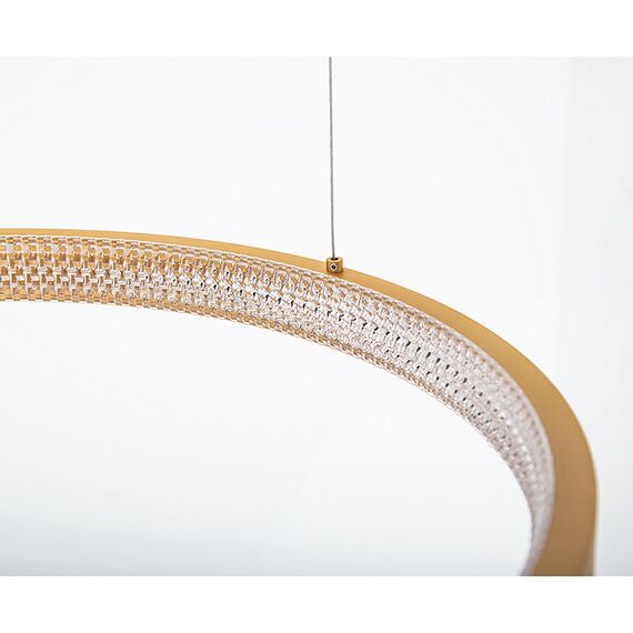 LED Полилей ZAMBELIS 2006 PENDANT LIGHT ALUMINIUM-ACRYLIC BRUSHED GOLD MATT 36W 3000K | Osvetlenieto.bg