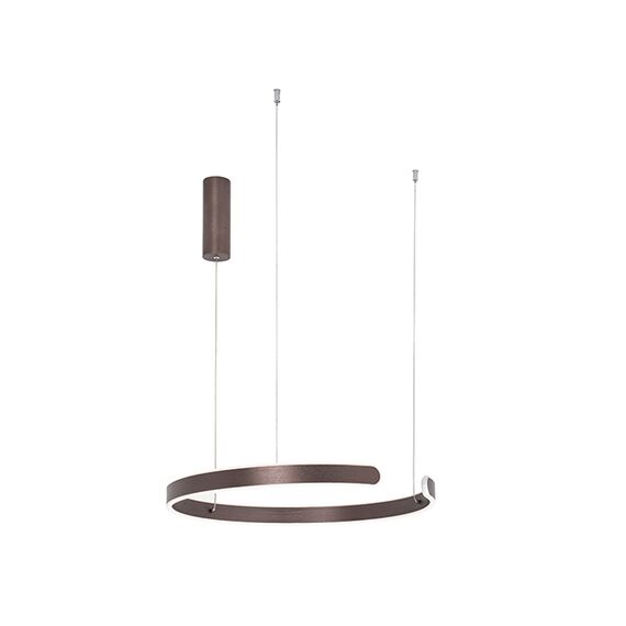 LED Полилей ZAMBELIS 2011 PENDANT LIGHT ALUMINIUM-ACRYLIC BRUSHED COFFEE 30W 3000K | Osvetlenieto.bg