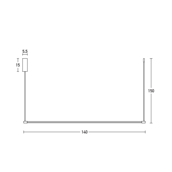LED Полилей ZAMBELIS 20119 PENDANT LAMP ALUMINIUM BLACK 20W 3000K | Osvetlenieto.bg