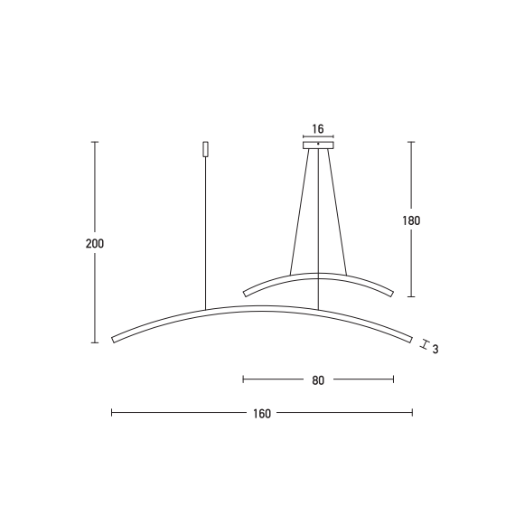 LED Полилей ZAMBELIS 20129 PENDANT LIGHT ALUMINUM & ACRYLIC WHITE 48W 3000K | Osvetlenieto.bg