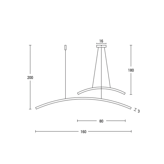 LED Полилей ZAMBELIS 20129 PENDANT LIGHT ALUMINUM & ACRYLIC WHITE 48W 3000K | Osvetlenieto.bg