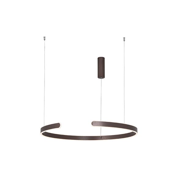 LED Полилей ZAMBELIS 2013 PENDANT LIGHT ALUMINIUM-ACRYLIC BRUSHED COFFEE 40W 3000K | Osvetlenieto.bg
