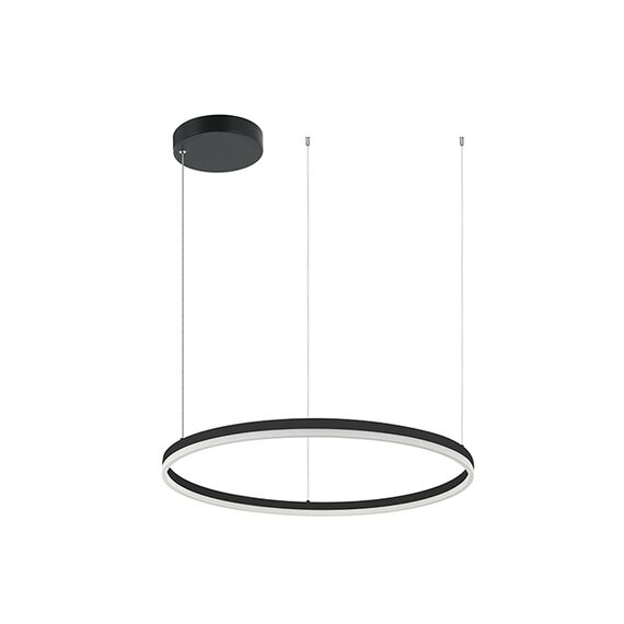 LED Полилей ZAMBELIS 20262 PENDANT LIGHT ALUMINUM & ACRYLIC DIMMABLE DOWN LIGHT BLACK 55W 3000K | Osvetlenieto.bg