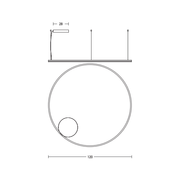 LED Полилей ZAMBELIS 20265 Dimmable Triac PENDANT LIGHT ALUMINIUM & ACRYLIC DOWN LIGHT WHITE 84W 3000K | Osvetlenieto.bg