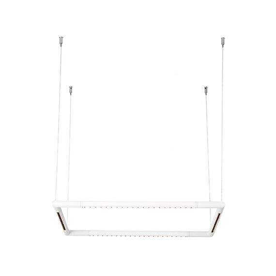 LED Полилей ZAMBELIS 20330 PENDANT LIGHT 60x60cm WHITE 32W 3000K | Osvetlenieto.bg