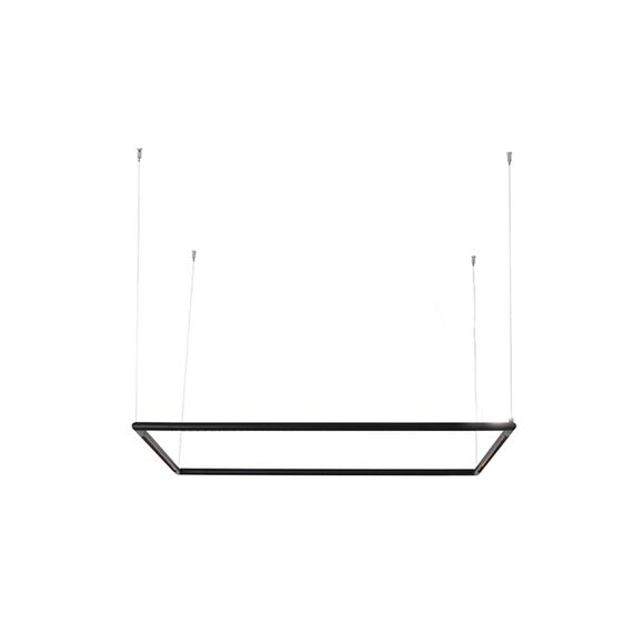 LED Полилей ZAMBELIS 20333 PENDANT LIGHT 100x100cm BLACK 53W 3000K | Osvetlenieto.bg