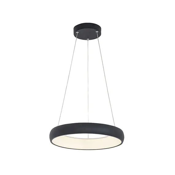 LED Полилей ZAMBELIS 2044 PENDANT LIGHT ALUMINUM & ACRYLIC SANDY BLACK 30W 3000K | Osvetlenieto.bg