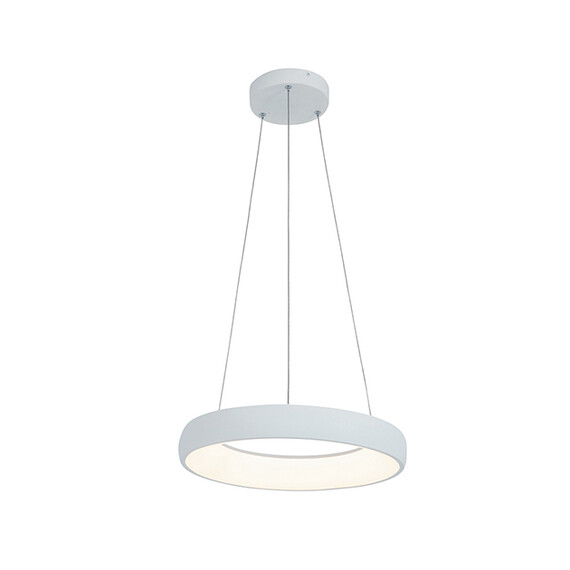LED Полилей ZAMBELIS 2045 PENDANT LIGHT ALUMINUM & ACRYLIC SANDY WHITE 30W 3000K | Osvetlenieto.bg
