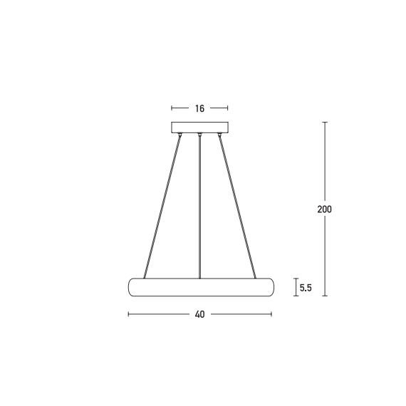 LED Полилей ZAMBELIS 2047 PENDANT LIGHT ALUMINUM & ACRYLIC COFFEE 30W 3000K | Osvetlenieto.bg