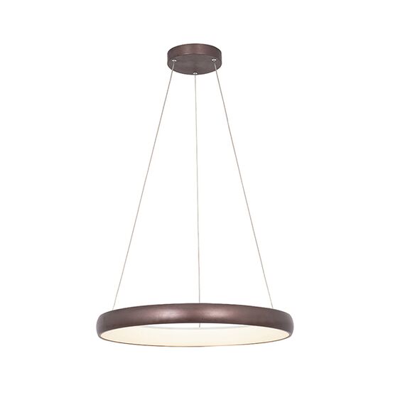LED Полилей ZAMBELIS 2055 PEDANT LIGHT ALUMINIUM & ACRYLIC COFFEE 50W 3000K | Osvetlenieto.bg