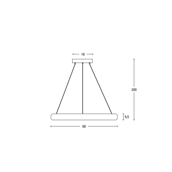 LED Полилей ZAMBELIS 2055 PEDANT LIGHT ALUMINIUM & ACRYLIC COFFEE 50W 3000K | Osvetlenieto.bg