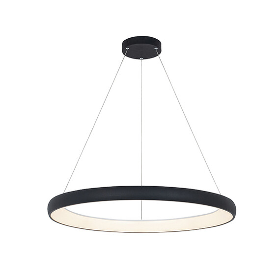 LED Полилей ZAMBELIS 2060 PENDANT LIGHT ALUMINUM & ACRYLIC SANDY BLACK 60W 3000K | Osvetlenieto.bg