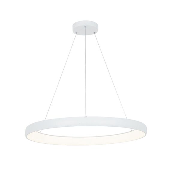 LED Полилей ZAMBELIS 2061 PENDANT LIGHT ALUMINUM & ACRYLIC SANDY WHITE 60W 3000K | Osvetlenieto.bg